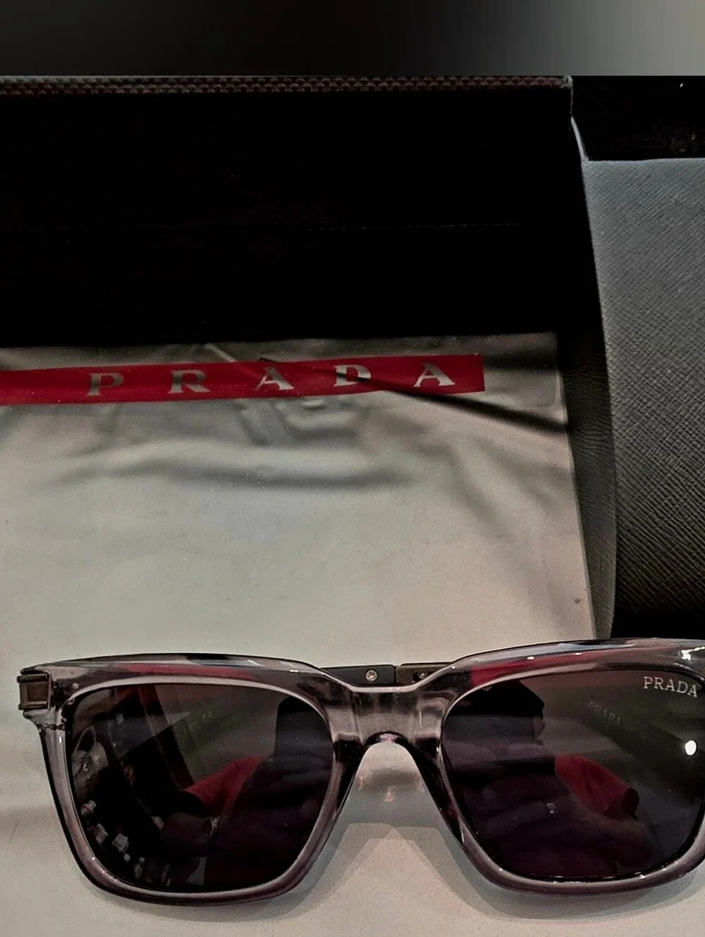 Prada Men’s Black Gradient Sunglasses - PRADA